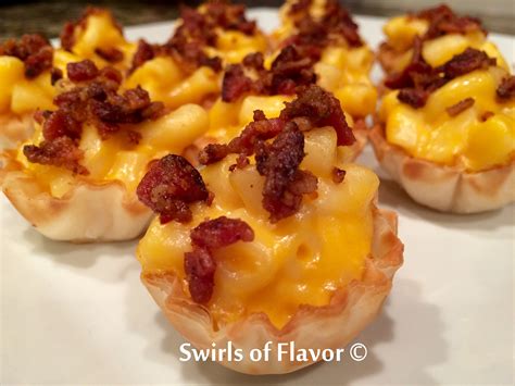 bacon mac  cheese bites swirls  flavor