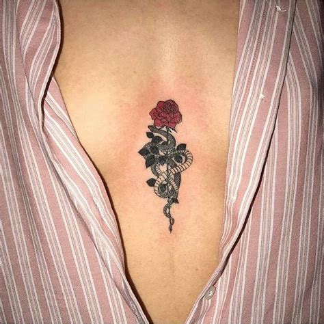 wanna  chest tattoos  women tattoos red ink tattoos