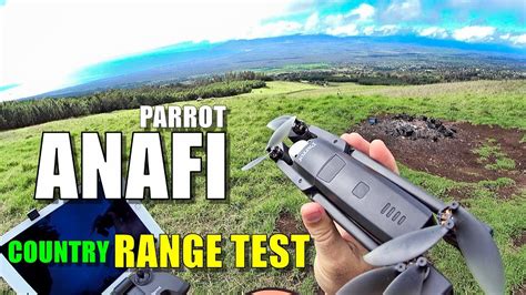 parrot anafi range test  country       interference youtube