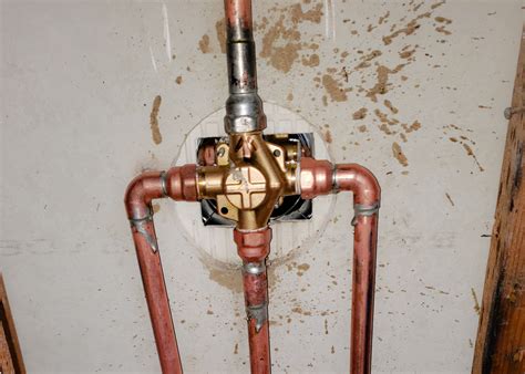 shower fixture  plumbing install