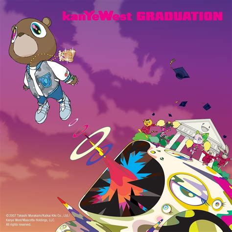 kanye west graduation  album poster cover art hip hop    vintage nautical