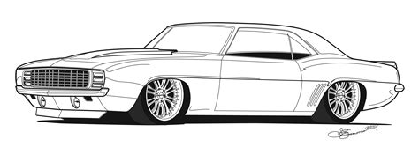 coloring pages muscle cars   weqsabv