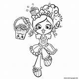 Shoppie Coloring Pages Dolls Shopkins Getcolorings Dol sketch template