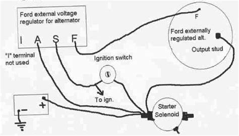 wiring  needed voltage regulatoralternator ford truck enthusiasts forums