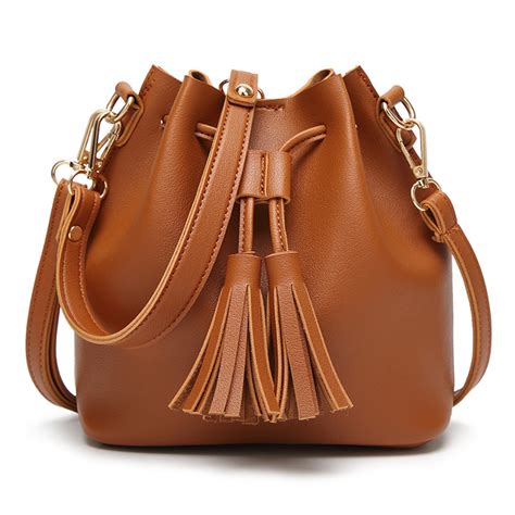 vintage solid leather handbag cross body women shoulder bag