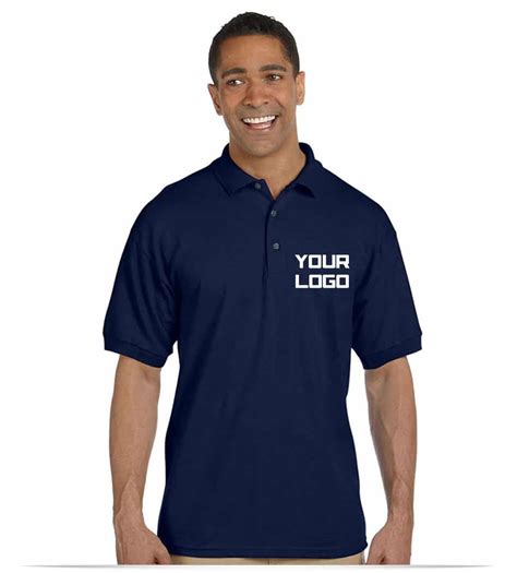 embroidered logo golf shirt  customized design