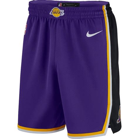 mens los angeles lakers nike purple  statement edition swingman shorts