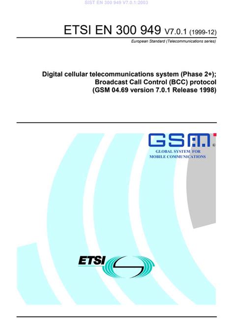 etsi en      digital cellular telecommunications system phase  gsm