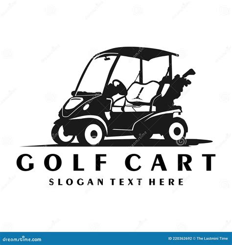 golf cart logo icon design stock vector illustration  golfer