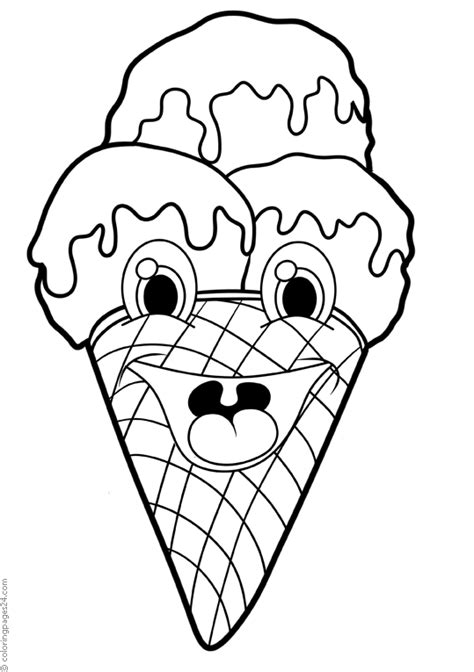 ice cream coloring pages books    printable