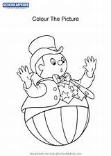 Wobbly Noddy Man Mr Worksheet Colouring Pages Schoolmykids Craft sketch template