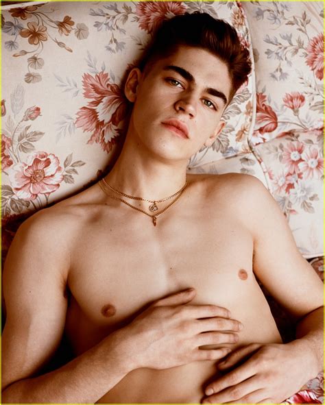 hero fiennes tiffin poses with floral prints for new cover shoot photo