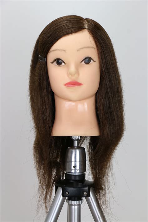 human hair cosmetology dolls hairdressing head brown hair