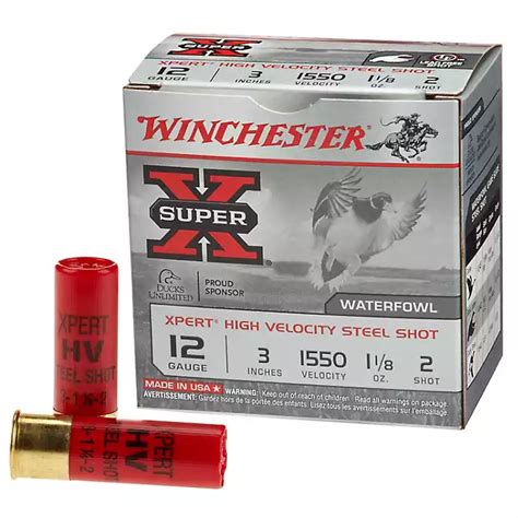 Winchester Xpert Hi Velocity Steel 12 Gauge Shotshells 25 Rounds