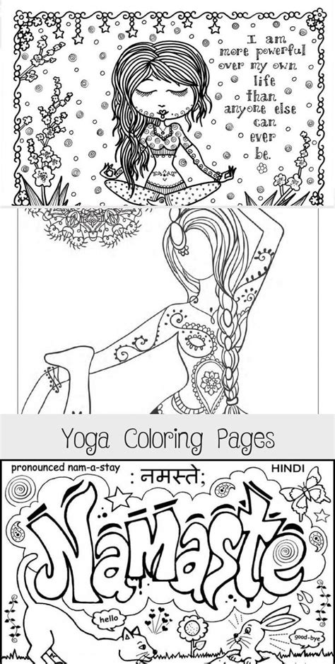 yoga coloring pages posesyogadesenho yogadesenhomenina