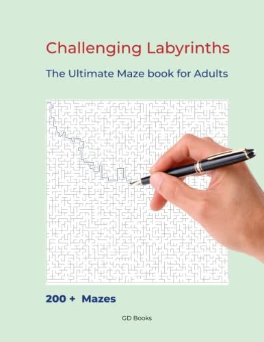 Challenging Labyrinths The Ultimate Maze Book For Adults Over 200