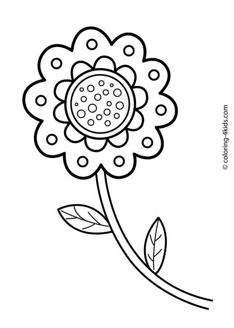 flowers drawing  kids clipartsco