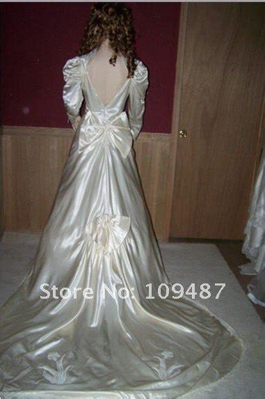 liquid satin wedding dress with a train in wedding dresses from