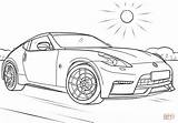 Nissan Coloring 370z Pages Sports Printable Drawing Choose Board Categories sketch template
