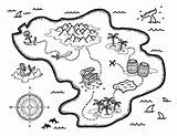 Treasure Map Coloring Pages Kids Printable Pirate Maps Museprintables Drawing Template Island Color Print Pdf Choose Board sketch template