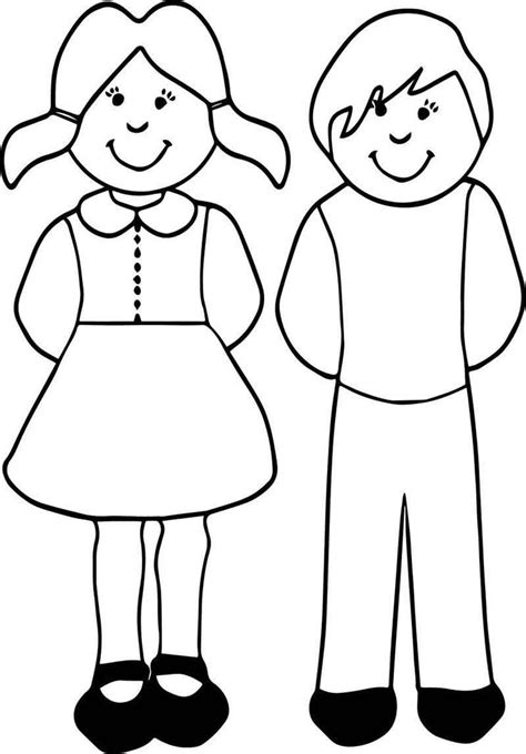 girl  boy  kids coloring page coloring pages  kids coloring