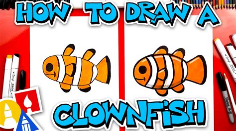 draw  clownfish art  kids hub