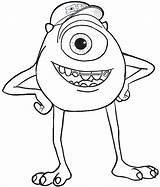 Monsters Mike Wazowski Drawing Inc University Monster Draw Drawings Disney Step Coloring Drawinghowtodraw Easy Finished Pages Ink Tutorial Simple Cartoon sketch template