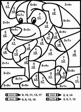 Multiplication Sumas Realiza Luego Instrucciones Colorea sketch template