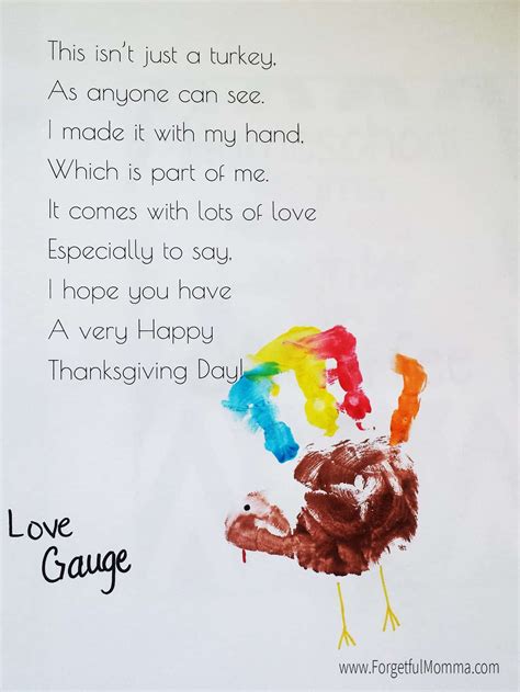 turkey handprint poem  printable    thanksgiving