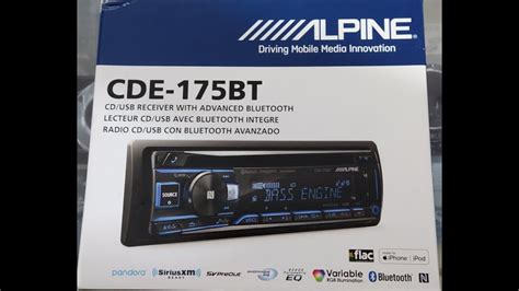 unboxing autoestereo alpine cde bt youtube