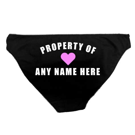 Bdsm Property Of Any Name Knickers Panties Daddy Knickers Etsy Uk