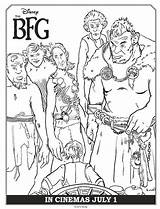 Bfg Coloring Pages Giants Bad sketch template