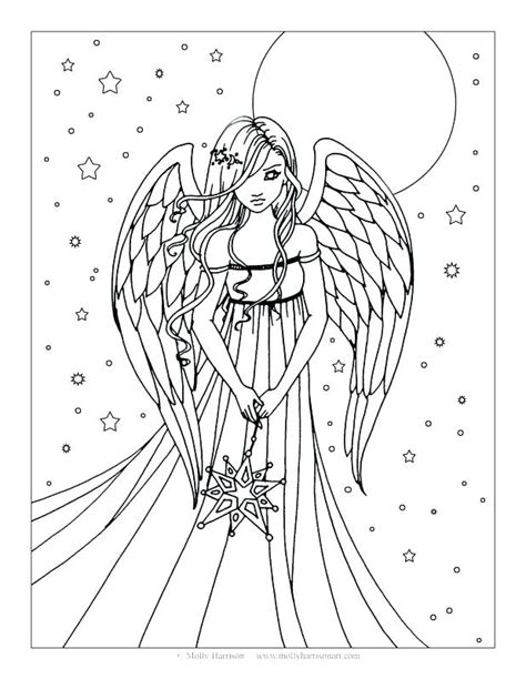 printable angel coloring pages  adults  getdrawings