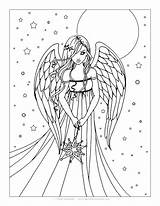Angel Coloring Pages Printable Adults Color Adult Baby Kids Realistic Anime Print Drawing Molly Harrison Detailed Titanic Getdrawings Goodall Jane sketch template