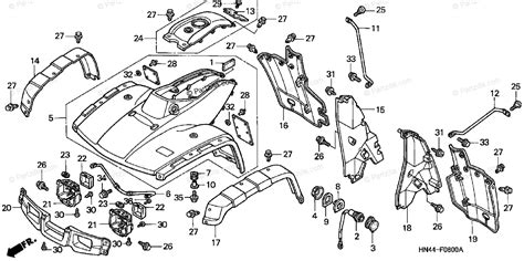 honda rincon parts diagram