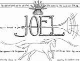 Joel Coloring Bible Children Book Ministry sketch template
