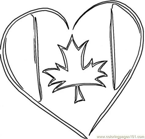 printable canadian flag coloring home