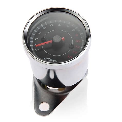 motorcycle led universal mechanical rpm analog tachometer tacho gauge  buy mm