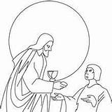 Coloring Ascension Paques Wein Brot Partage Religieuse Fete 43e Hellokids Kleurplaat Jezus Ausmalen Sponsored sketch template