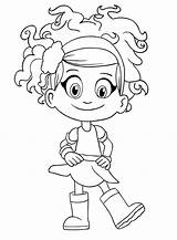 Luna Petunia Happy Coloring Pages Categories Coloringonly sketch template