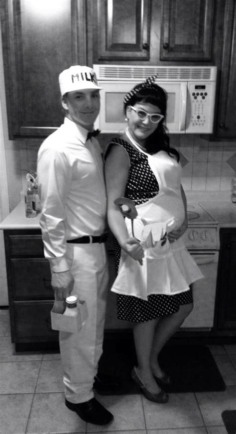1950 s milkman and housewife homemade halloween costumes