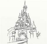 Disney Castle Coloring Pages Colouring sketch template