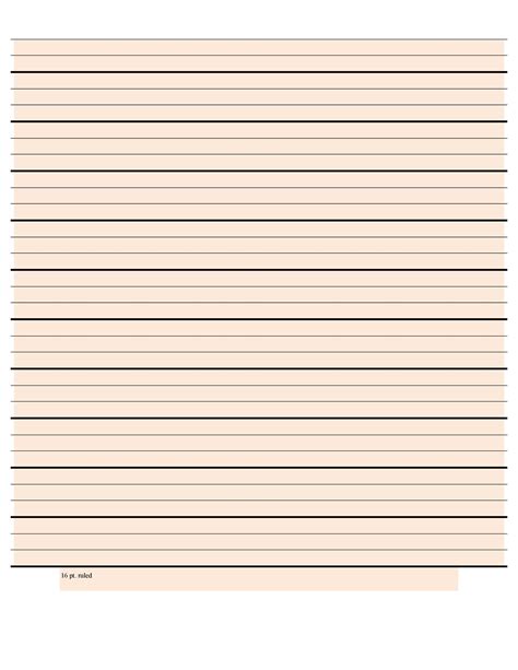 printable lined paper templates templatelab