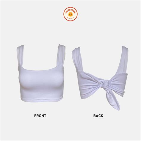 backless tie top womens fashion tops sleeveless  carousell