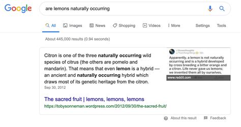 lemons evolve naturally truth  fiction