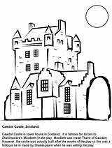 Schottland Ecosse Scozia Coloringpagebook Disegno Cawdor Schotland Kleurplaten Geografie Printen Nazioni Nessie Gifgratis Malvorlage Kategorien Prend sketch template