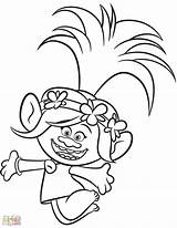 Poppy Trolls Coloring Pages Kids Cartoon Print sketch template