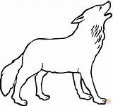 Wolf Coloring Pages Howling Silhouettes Ausmalbilder Ausmalbild Kinder sketch template