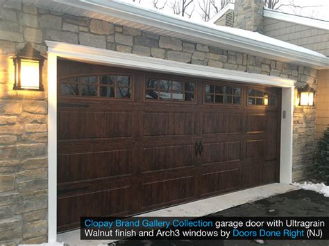 doors   garage doors  openers ultragrain walnut