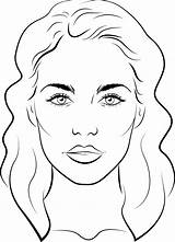 Face Shape Drawing Shapes Drawings Behance Draw Girl Sketches Line Sketch Illustration Fashion Visit Paintingvalley sketch template